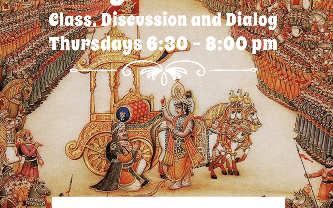 Bhagavad Gita Classes – Thursdays 6:30 – 8:00pm, Pacific Health and Wellness Center, Capo Beach